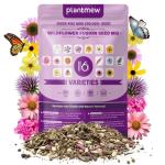 200,000+ Wildflower Seeds [4oz] 16 Variety Perennial Mix - Non-GMO, USA-Sourced Heirloom Seeds for Pollinator Gardens | Attracts Bees/Birds/Butterflies | High Germination Rate for Indoor & Outdoor