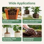 Halatool 2 LB Expanded Clay Pebbles for Plants 4mm-16mm Clay Balls 100% Organic Hydroton Leca Balls for Indoor Plants Hydroponic Growing Gardening Orchids Drainage Decoration Aquaponics