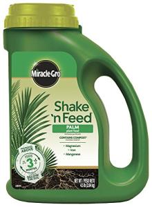 Miracle-Gro Shake 'N Feed Palm Plant Food, For Container and In-Ground Plants, Palm Trees, Cycads and Tropical Plants, 4.5 lbs.