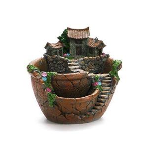 wdcfxy Creative Fairy Garden Flower Pot, Plant Pot, Succulent Plant Flower Pot Rack - Hanging Design Suitable for Home, Office, and Garden Decoration (Orange)