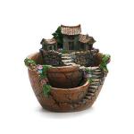 wdcfxy Creative Fairy Garden Flower Pot, Plant Pot, Succulent Plant Flower Pot Rack - Hanging Design Suitable for Home, Office, and Garden Decoration (Orange)