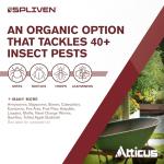 Atticus Spliven Organic Insecticide (32 oz) – 0.5% Spinosad Concentrate - Outdoor Insecticide for Vegetable Garden, Lawns and Landscapes
