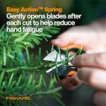 Fiskars Herb Garden Scissors, 5" Garden Shears, Handheld Herb Snips with Sheath and SoftGrip Handle, Dishwasher Safe