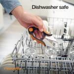 Fiskars Herb Garden Scissors, 5" Garden Shears, Handheld Herb Snips with Sheath and SoftGrip Handle, Dishwasher Safe