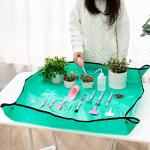 Melphoe 25Pcs Mini Garden Hand Transplanting Succulent Tools Set, 39.4" Thickened Repotting Mat & Plant Tag, Miniature Planting Indoor Fairy Care, Potting, Cactus, Houseplant Bonsai Tool Kit (Pink)