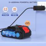 Topteng Power Blaster Plus Pressure Washer Cordless Portable Electric High Pressure Water Spray Gun and Hose Car Washer Cleaner Tool for Balconies Windows, Exterior Walls, Floors, Fences, Gardens