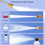 Topteng Power Blaster Plus Pressure Washer Cordless Portable Electric High Pressure Water Spray Gun and Hose Car Washer Cleaner Tool for Balconies Windows, Exterior Walls, Floors, Fences, Gardens