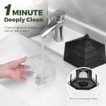 Kingsyard Metal Bird Feeder for Outdoors Hanging, 3 lbs Seed Feeder, Wild Bird Feeders for Garden Cardinal Finch Bluebird, Easy to Fill & Clean, Black