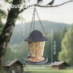 Small Bird Feeder - Durable Plastic Design, Easy Fill & Clean, Attracts Finches & Songbirds, Great for Outdoor Use in Yards, Porches and Decks