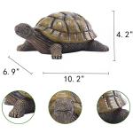 Jumiz Turtle Garden Statue,Outdoor Decoration for Backyard/Patio/Pond/Lawn,Indoor Tortoise Figurine Sculpture Colloction for Floor or Tabletop