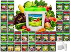 B&KM Farms 20,000+ Survival Seed Kit 5+ Year Supply. 30 Fruit & Vegetable Non-GMO Heirloom Seeds for Planting a Home Garden. Secure Emergency Weather-Proof Bucket