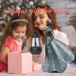 Sheaifun Fairy Garden Statue Solar Garden Decor Resin Fairy Statue with Lights Angel Fairy Decor Outdoor Yard Statues Gardening Gifts for Women 9.5 * 5.5 * 11.5 Inch