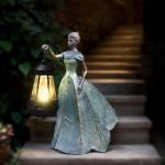 Sheaifun Fairy Garden Statue Solar Garden Decor Resin Fairy Statue with Lights Angel Fairy Decor Outdoor Yard Statues Gardening Gifts for Women 9.5 * 5.5 * 11.5 Inch