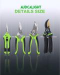 AUDCALIGHT 4-Pack Bypass Pruning Shears, Titanium Steel Blade,With Gardening Gloves,Shears Stainless, Ergonomic Hand Pruning Shears for Trees, Plants (Shears Gardening Tool Kit)