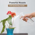 UPSTORE 3 Pack 200ml 6.7oz Clear Plastic Spray Bottles Fine Mist Trigger Sprayer Heavy Duty Nozzle for Hair Salon Garden Cleaning Plant Watering Home Use