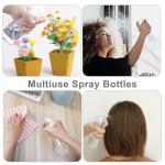 UPSTORE 3 Pack 200ml 6.7oz Clear Plastic Spray Bottles Fine Mist Trigger Sprayer Heavy Duty Nozzle for Hair Salon Garden Cleaning Plant Watering Home Use