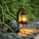 QZJDDZSW Solar Garden Snail Statue,Garden and Home Decor,Valentines Day Decorations for Patio Yard LawnOrnaments,Unique Housewarming Gifts for Birthday Easter