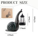 QZJDDZSW Solar Garden Snail Statue,Garden and Home Decor,Valentines Day Decorations for Patio Yard LawnOrnaments,Unique Housewarming Gifts for Birthday Easter