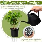 Woozettn 120 Packs Flexible Plastic Nursery Pots,4 Inch Thickened Soft Plastic Pots with Drainage Holes,Garden Seedling Pot for Succulents,Transplanting,Cuttings(Black)