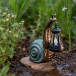 QZJDDZSW Solar Garden Snail Statue,Garden and Home Decor,Valentines Day Decorations for Patio Yard LawnOrnaments,Unique Housewarming Gifts for Birthday Easter