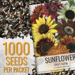 1,000+ Sunflower Seeds Mix for Pollinators