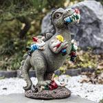 SOWSUN Dinosaur Gnomes Garden Statues Garden Decor Yard Decorations Outdoor, Patio, Yard, Lawn Ornaments Unique Housewarming Gifts for Women, Mom for Mothers Day