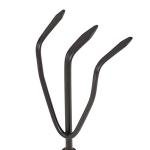 AMES 2446300 Tempered Steel Hand Cultivator with Wood Handle, 11-Inch, Brown