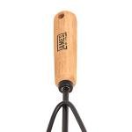 AMES 2446300 Tempered Steel Hand Cultivator with Wood Handle, 11-Inch, Brown