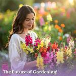 KVITER 1,500 Tetra Mix Snapdragon seeds (Antirrhinum Majus) – Heirloom & Organic Tall Snap Dragon Mix, Annual Flower Garden seeds, Cut Flower Seeds for Planting – Ideal for Outdoor Garden & Containers