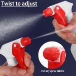 YOLCAR 2 Pack 17oz/500ml Plastic Heavy Duty Spray Bottles with Adjustable Nozzle, Empty Industrial Bottles for Cleaning Solutions, Hair Spray and Watering Plants