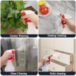 YOLCAR 2 Pack 17oz/500ml Plastic Heavy Duty Spray Bottles with Adjustable Nozzle, Empty Industrial Bottles for Cleaning Solutions, Hair Spray and Watering Plants