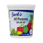 Jack's Classic 20-20-20 All Purpose Water-Soluble Fertilizer with Micronutrients to Provide General Growth on All Plants, 1.5lbs