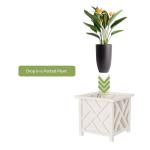 Lattice Design 14.75-Inch Outdoor Planter Box