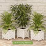 Lattice Design 14.75-Inch Outdoor Planter Box