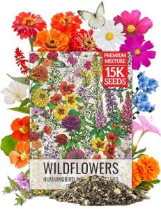 Hummingbird & Butterfly Wildflower Seed Mixture - 15,000+