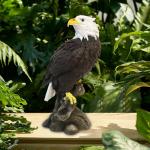 VV-Ladybug Bald Eagle Garden Statues, Outdoor Resin Sculptures, Christmas Animal Decor for Patio Porch Yard, Home Garden Desk Office Decor Art Figurine Ornament