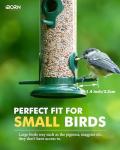 iBorn Metal Bird Feeders 6 Ports Hanging Wild Bird Seed Feeder for Mix Seed Blends, Seed Feeder, Sunflower Heart, Birdbath, Heavy Duty All Metal Green Finishing 15 Inch 6Port,Gift Box