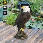 VV-Ladybug Bald Eagle Garden Statues, Outdoor Resin Sculptures, Christmas Animal Decor for Patio Porch Yard, Home Garden Desk Office Decor Art Figurine Ornament