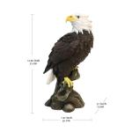 VV-Ladybug Bald Eagle Garden Statues, Outdoor Resin Sculptures, Christmas Animal Decor for Patio Porch Yard, Home Garden Desk Office Decor Art Figurine Ornament
