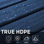 Adirondack Square Outdoor Side Table,2-Tier Storage Patio Side Table, HDPE End Tables for Backyard Pool Porch Garden Lawn