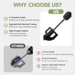 Metlead 4-in-1 Cultivator, Soil Tiller, Soil Digger and Soil Loosener Auger Attachment for 3/8" Hex Drive Drill, Ideal for Raised Beds, Plant Boxes, Home Gardening Soil Loosening