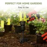 Metlead 4-in-1 Cultivator, Soil Tiller, Soil Digger and Soil Loosener Auger Attachment for 3/8" Hex Drive Drill, Ideal for Raised Beds, Plant Boxes, Home Gardening Soil Loosening