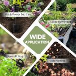 Metlead 4-in-1 Cultivator, Soil Tiller, Soil Digger and Soil Loosener Auger Attachment for 3/8" Hex Drive Drill, Ideal for Raised Beds, Plant Boxes, Home Gardening Soil Loosening