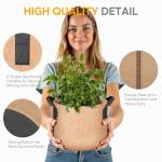 5 Pack 20 Gallon Garden Grow Bags with Labels