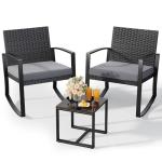3-Piece Outdoor Patio Furniture Set with Cushions