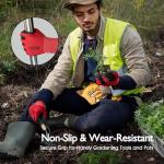 COOLJOB Men's Breathable Gardening Gloves - 6 Pairs