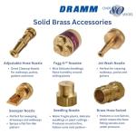 Dramm 12380 Heavy-Duty Brass Adjustable Hose Nozzle