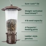 Squirrel-Proof Large Wild Bird Feeder - 4LB Capacity