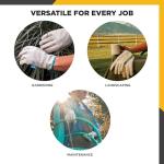 Wells Lamont Women's Water-Resistant Leather Work Gloves | Puncture Resistant, Reinforced, HydraHyde | Medium (1167M), Tan