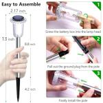 Solar LED Pathway Lights for Outdoors - 10 Pack